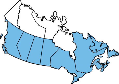 map of Canada